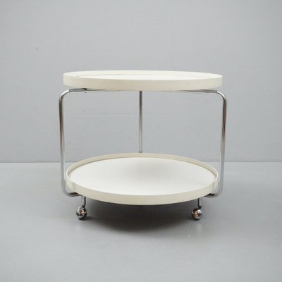 White Round Rollable Side Table-RST-1244976