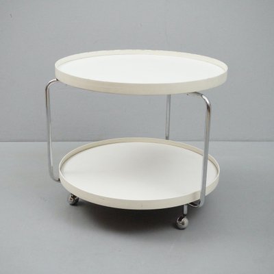 White Round Rollable Side Table-RST-1244976