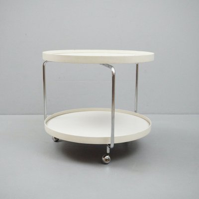 White Round Rollable Side Table-RST-1244976