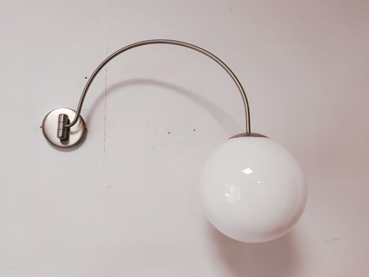 White Sphere Wall Lamp with Adjustable Arm-QLH-1130422