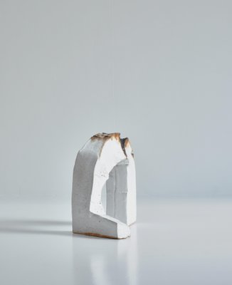 White Stoneware Sculpture by Ole Bjørn Krüger from Own Studio, Denmark, 1960s-WRF-876494