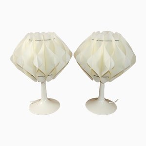 White Table Lamps from Zicoli, 1970s, Set of 2-AFE-1152745