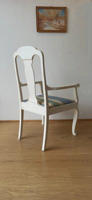 White Throne Chair, Sweden, 1950s-ZEF-1735277