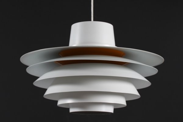 White Verona Pendant Light by Svend Middelboe for Nordisk Solar, Denmark, 1980s-QQ-1426150