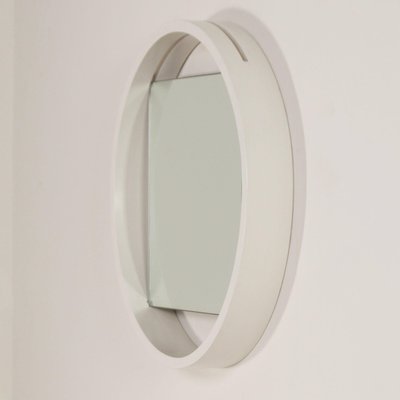 White Wall Mirror Dz84 by Benno Premsela for ‘T Spectrum, 1960s-ZT-2024085