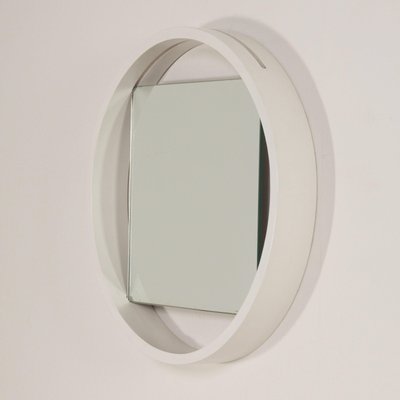 White Wall Mirror Dz84 by Benno Premsela for ‘T Spectrum, 1960s-ZT-2024085