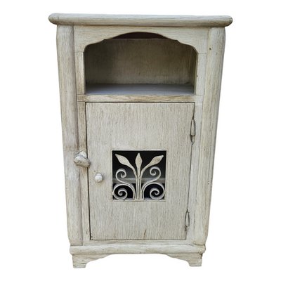 White Wooden Bedside Tables, Set of 2-TCS-1419430