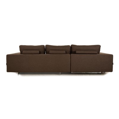 Whos Perfect Luca Fabric Corner Sofa in Brown Gray-RQW-1789443