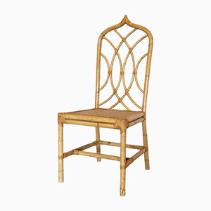 Wicker and Bamboo Chair, 1970s-NPC-1309712