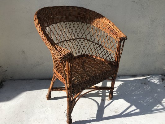 Wicker Armchair, 1960s-WQQ-929114