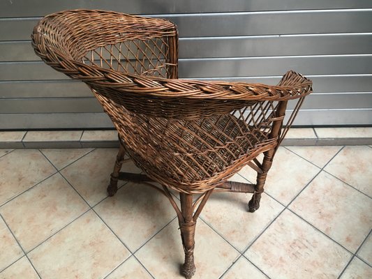 Wicker Armchair, 1960s-WQQ-929114