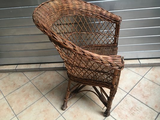 Wicker Armchair, 1960s-WQQ-929114