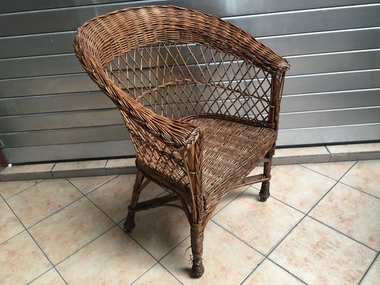 Wicker Armchair, 1960s-WQQ-929114