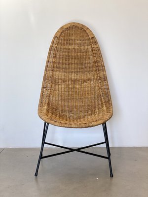 Wicker Armchair in the style of Kertsin Hörlin Holmqvist, 1960s-NPC-1737346