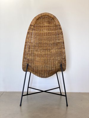 Wicker Armchair in the style of Kertsin Hörlin Holmqvist, 1960s-NPC-1737346