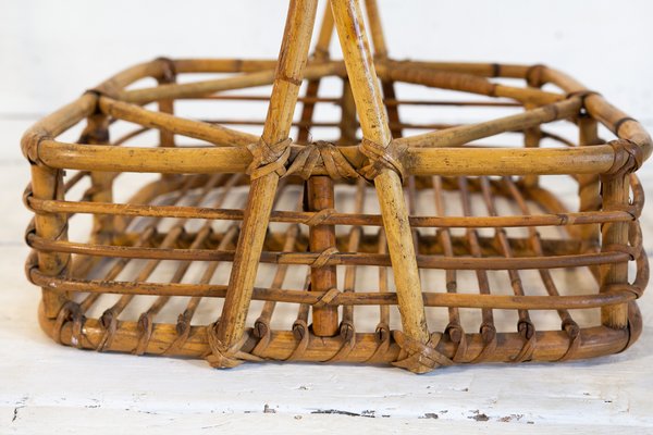 Wicker Basket Set, 1950s, Set of 2-EBW-2017290