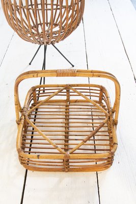 Wicker Basket Set, 1950s, Set of 2-EBW-2017290