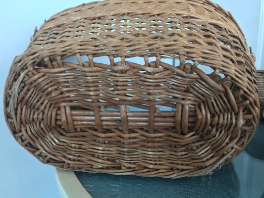 Wicker Baskets, 1970s, Set of 3-WQQ-1209511