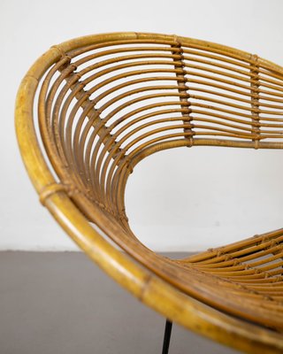 Wicker Chair by Tito Agnoli, 1950s-LMR-1089201