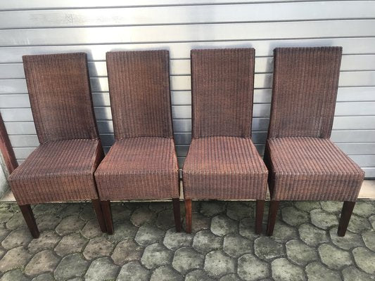 Wicker Chairs by Lloyd Loom, 1970s, Set of 4-WQQ-1401029