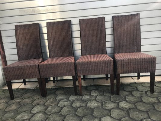 Wicker Chairs by Lloyd Loom, 1970s, Set of 4-WQQ-1401029