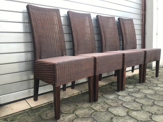 Wicker Chairs by Lloyd Loom, 1970s, Set of 4-WQQ-1401029