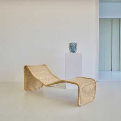 Wicker Chaise Lounge Ps3 by Tito Agnoli for Bonacina, 1964-INL-1740389