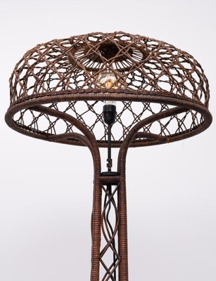 Wicker Floor Lamp by l.P.H. De Ridder Amsterdam, 1920s-GCG-2032353