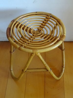 Wicker Side Tables, 1950s, Set of 2-GT-801963