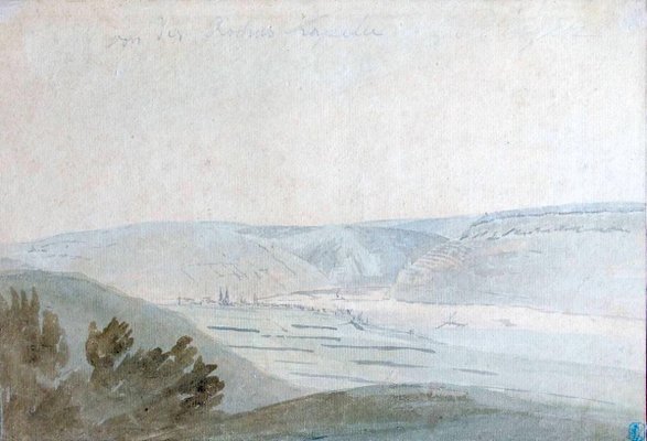 Wide Valley - Watercolor by Anonymous Flemish Master 17th Century 17th century-ZCI-756224