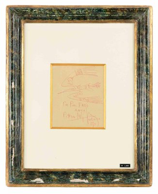 Wifredo Lam, Fresh Sketch, Red Ink Drawing, 1970-ZCI-1775688