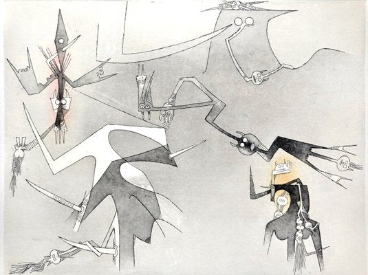 Wifredo Lam, Visible Invisible, 1972, Etching-NRC-1384388