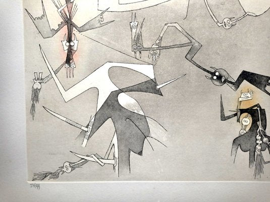 Wifredo Lam, Visible Invisible, 1972, Etching-NRC-1384388