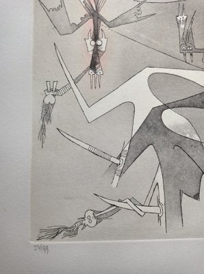 Wifredo Lam, Visible Invisible, 1972, Etching-NRC-1384388