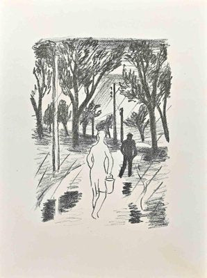 Wilhelm Gimmi, Walking Into The Forest, Lithograph, 1955-ZCI-1759246