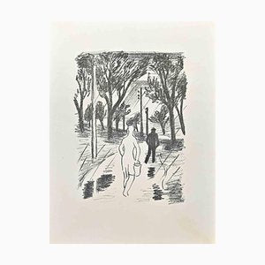 Wilhelm Gimmi, Walking Into The Forest, Lithograph, 1955-ZCI-1759246