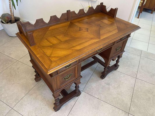 Wilhelminian Brown Desk Secretary-PXE-2019629