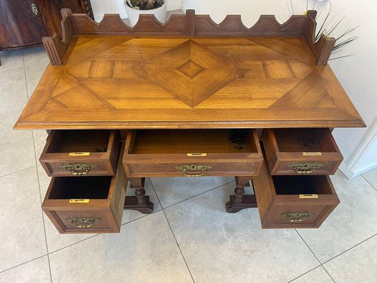 Wilhelminian Brown Desk Secretary-PXE-2019629