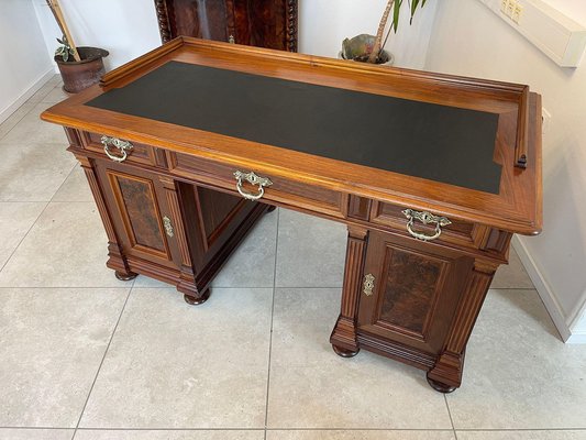 Wilhelminian Style Oak Column Desk Secretary-PXE-2041662