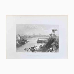 William Henry Bartlett, Aberdeen from Above the Chain Bridge, Lithograph By W.H. Bartlett -19th Century-ZCI-1788769