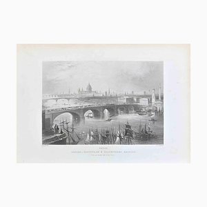 William Henry Bartlett, Bridge, London, Southwark and Blackfriars..., 19th Century, Lithograph-ZCI-2025323