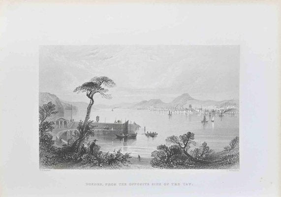 William Henry Bartlett, Dundee from the Opposite Side of the Tay, 19th Century, Lithograph-ZCI-1788624