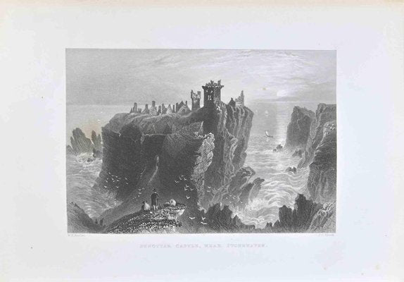 William Henry Bartlett, Dunottar Castle, Near Stonehaven, Lithograph, 19th Century-ZCI-1788859