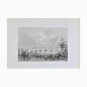 William Henry Bartlett, New Bridge and Bromielaw, Glasgow, Lithograph, 19th Century-ZCI-1788775