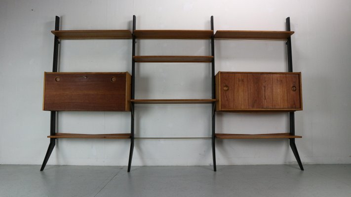 William Watting Free Standing Modular Wall Unit attributed to Fristho Franeker for Fristho, the Netherlands, 1960s-DT-2026267