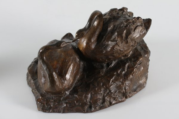 William Zadig, Swan Couple, 1930-1950, Bronze-QQ-1377415