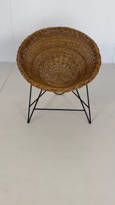 Willow Wicker Chair, 1960s-RUC-1424539