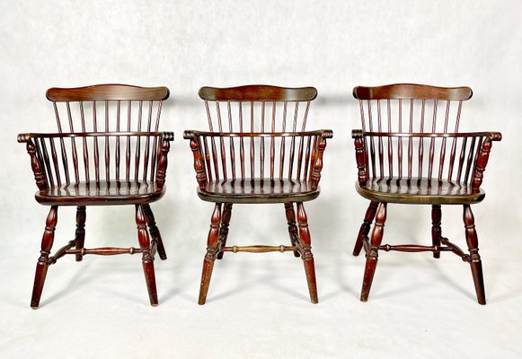 Windsor Chairs, UK, 1960s, Set of 3-ZCY-1375749