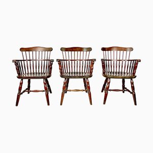 Windsor Chairs, UK, 1960s, Set of 3-ZCY-1375749