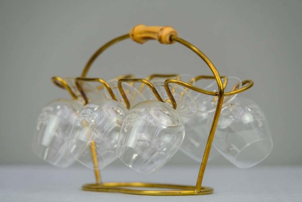 Wine Glass Holder, 1950s, Set of 7-SPD-1140183